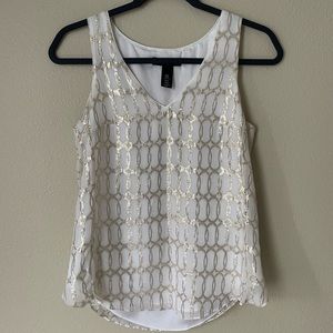 White House Black Market silk blouse